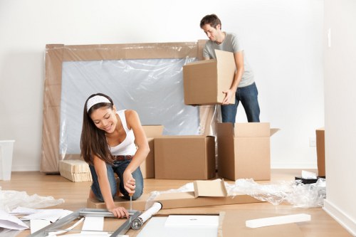 Professional team handling furniture pick-up